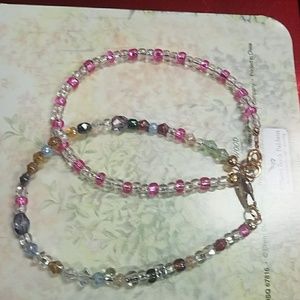 ❤2/$15 Crystal bead bracelet pair